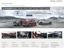 Tablet Screenshot of hyundaialmoautomotor.com